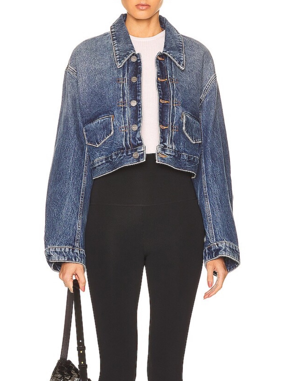 KHAITE Combly cropped denim jacket - Picture 2 of 11